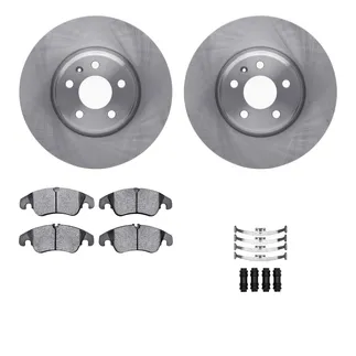 R1 Concepts WFWH1-73072 E- Line Series Brake Rotor W/ Ceramic Brake Pads & Hdw